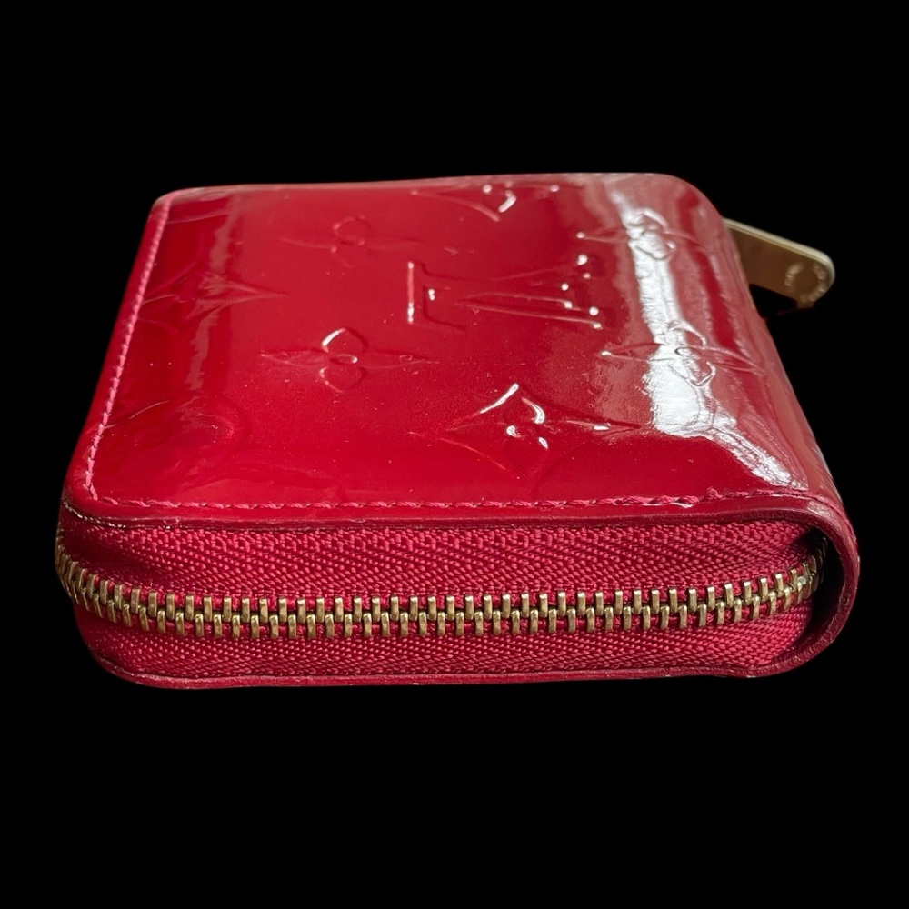 Louis Vuitton Vernis Zippy Coin Purse Pomme D’Amour Red Wallet - Picture 9 of 16